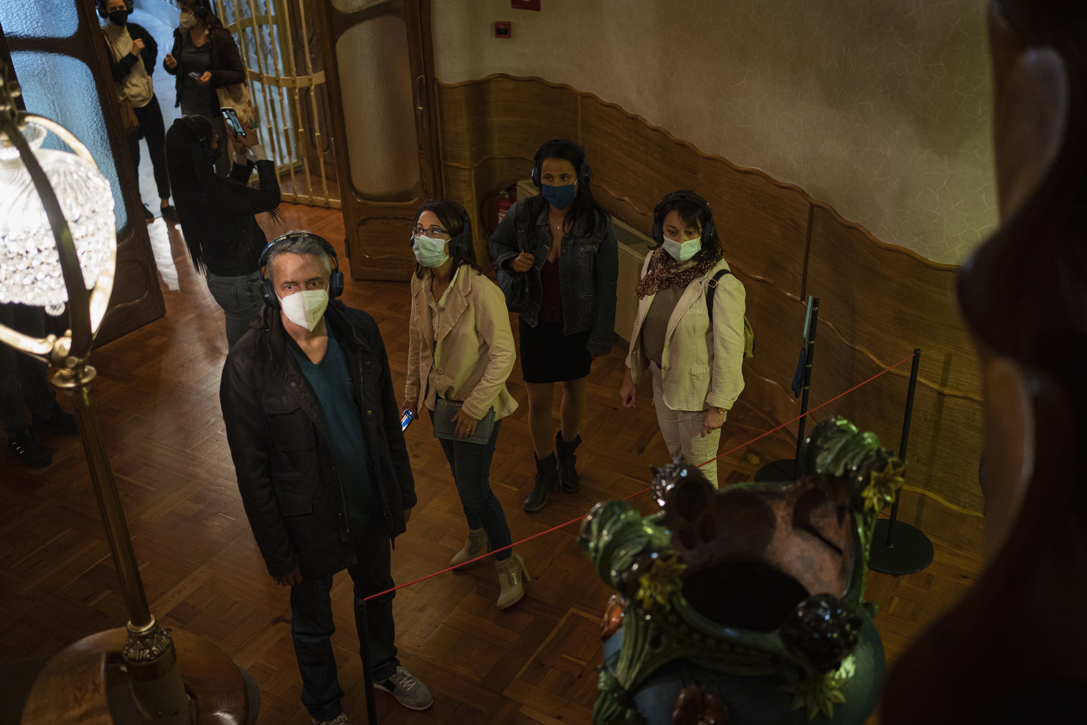 Turistas en la casa Batlló