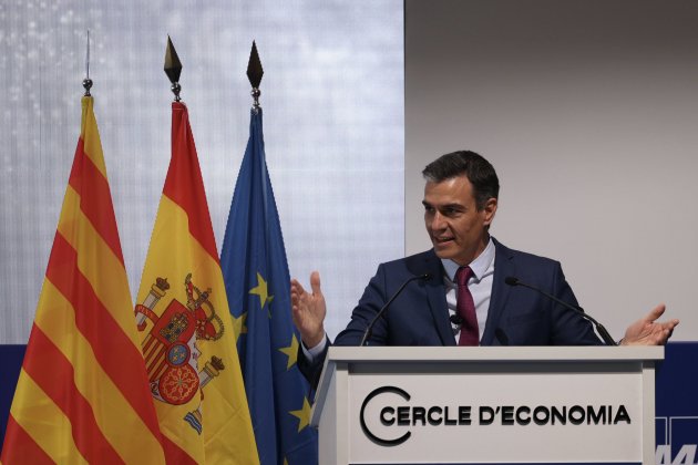 Pedro Sánchez parlant mes lluny, Cercle d'Economia - Sergi Alcazar