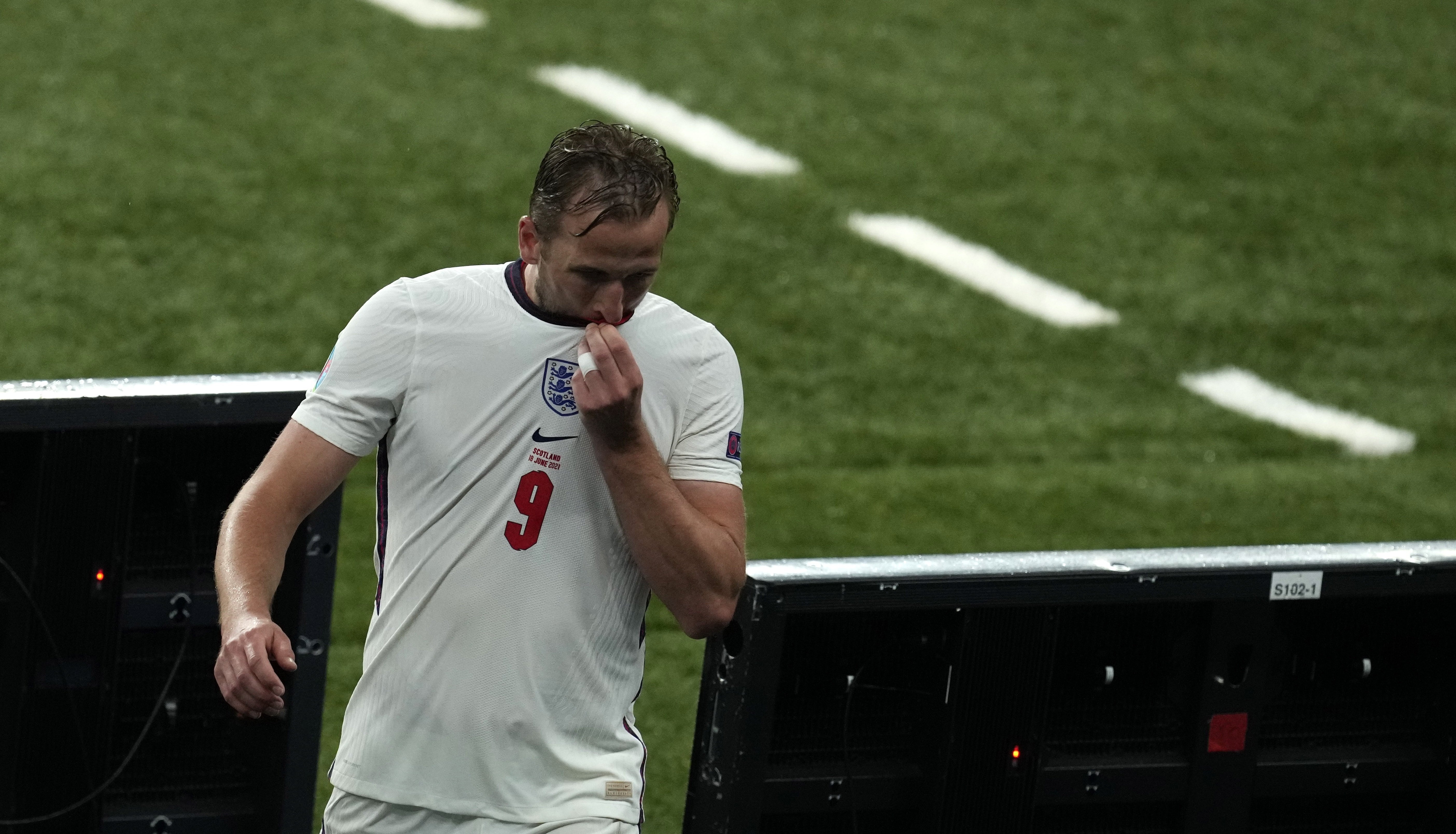 Harry Kane durant el partit entre Anglaterra i Escòcia