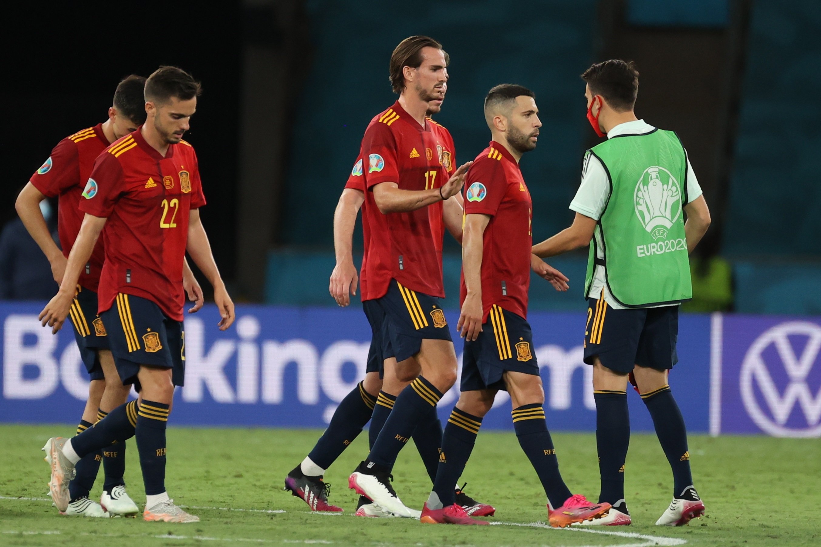 Los jugadores españoles decepcionados