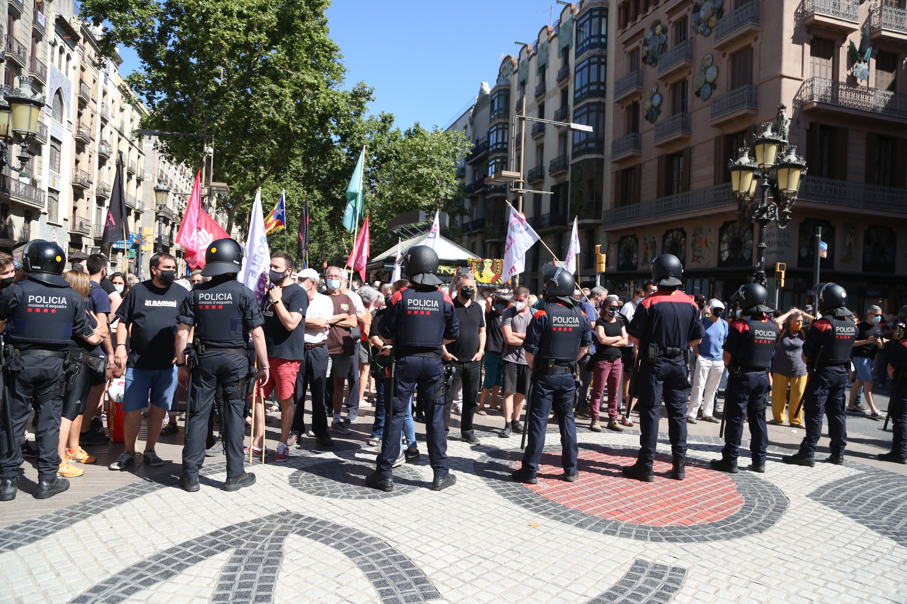 Investigan las grabaciones de Mossos a manifestantes por una denuncia de la CUP