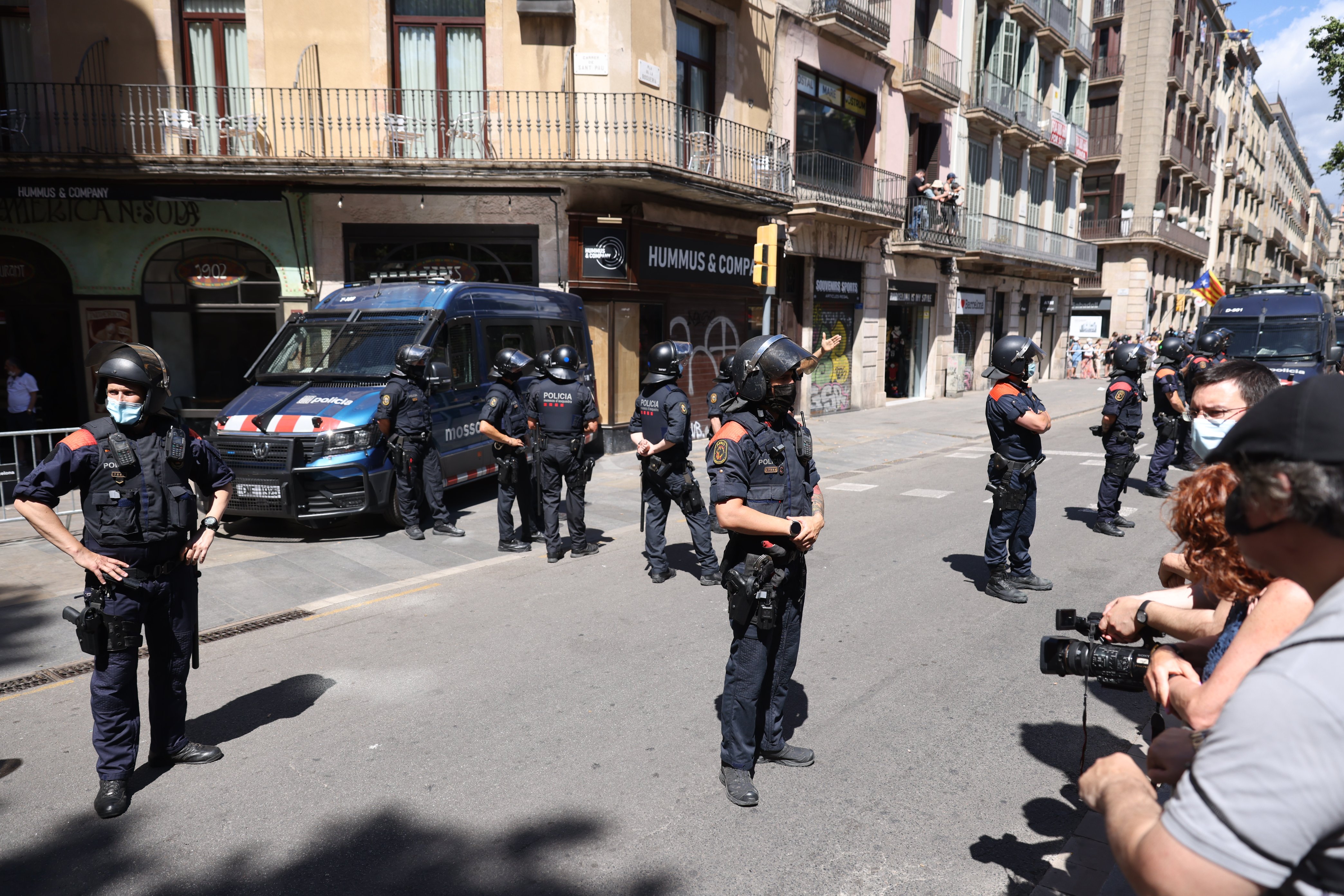Els Mossos defensen les gravacions a manifestants sense autorització