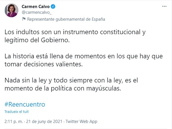TUIT carmen calvo