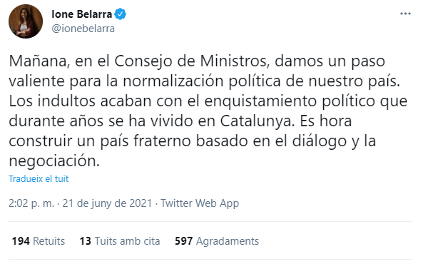 TUIT IONE BELARRA INDULTOS