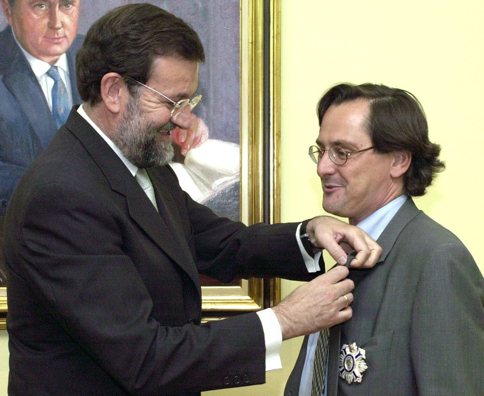 Francisco Marhuenda i un senyor de Pontevedra