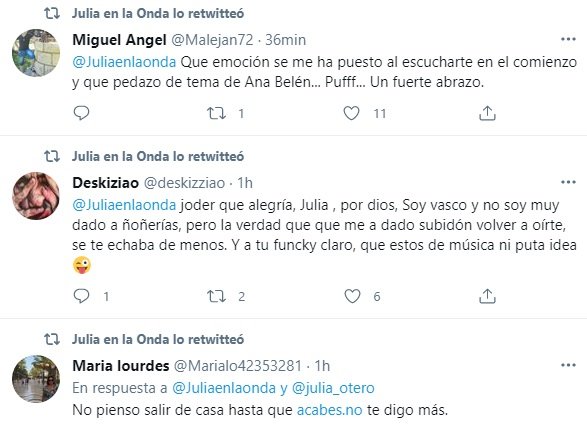 tuits julia otero