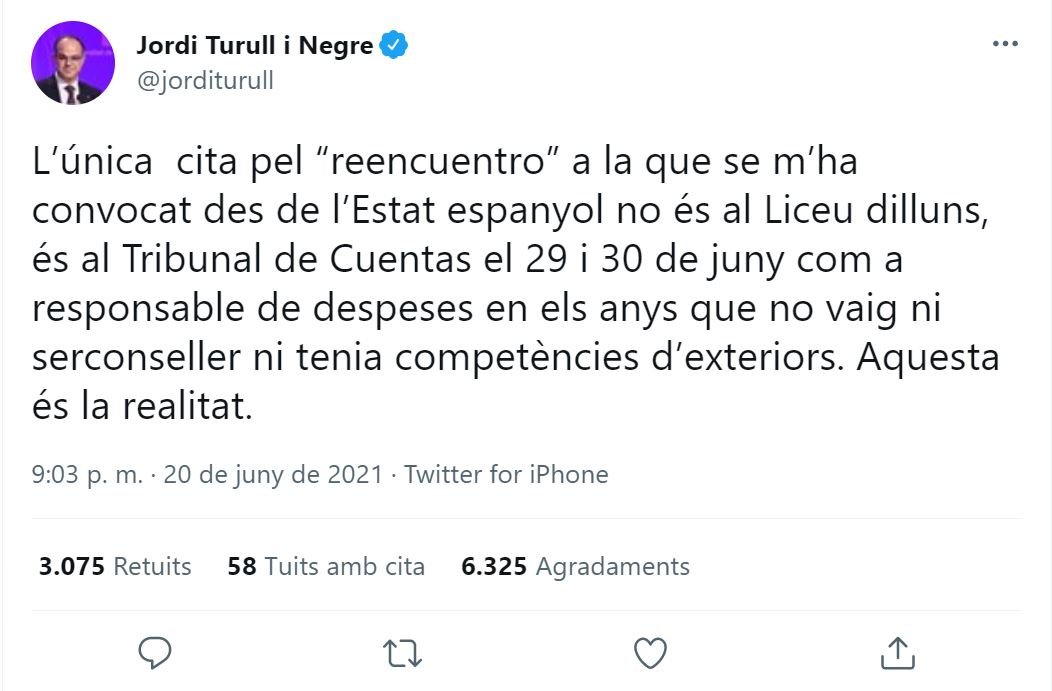 TUIT Jordi Turull reencuentro