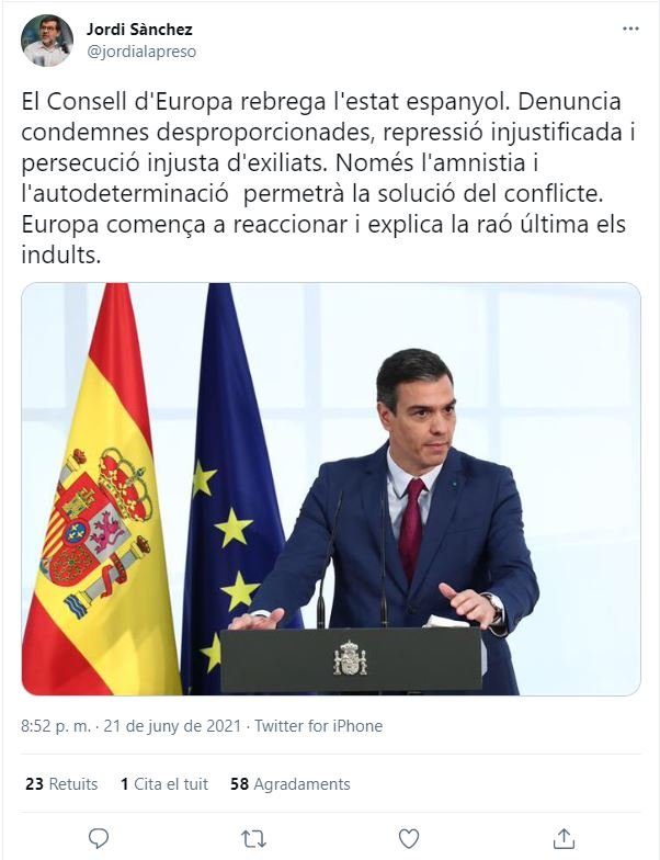 TUIT Jordi Sánchez Consell