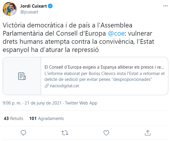 TUIT JORDI CUIXART CONSELL EUROPA