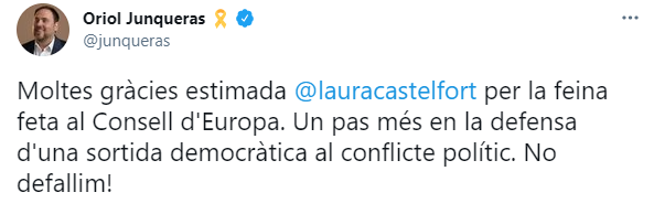 junqueras TUIT