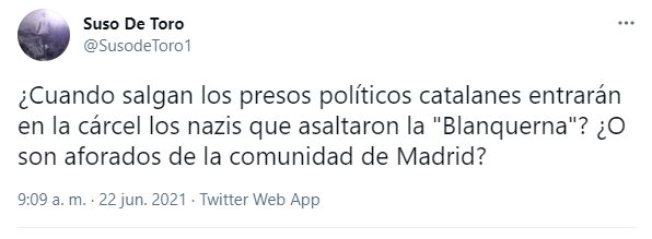 Suso de Toro presos polítics @susodetoro1