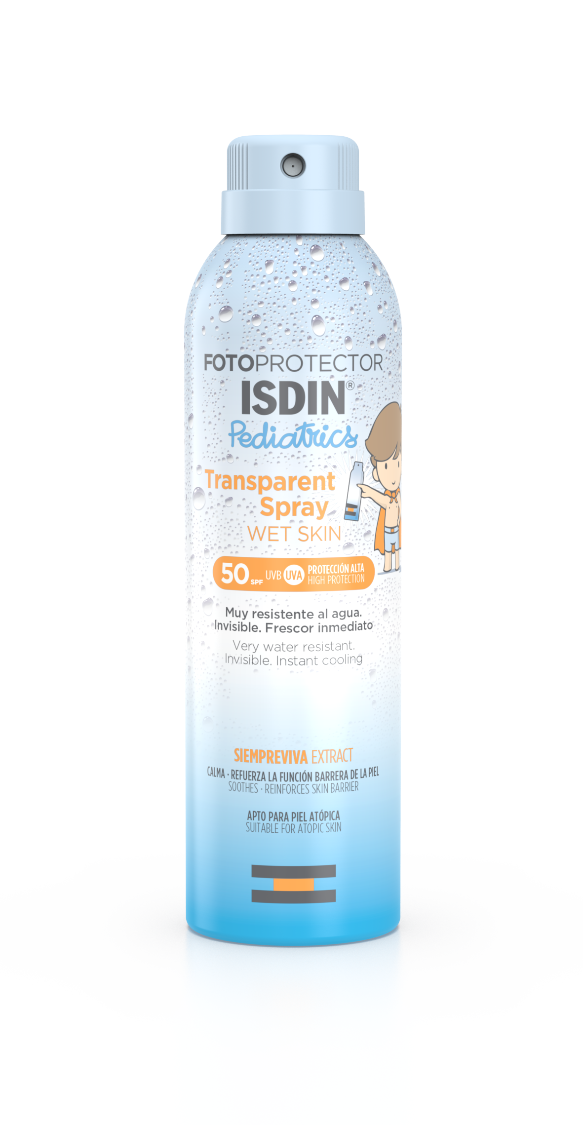 Fotoprotector ISDIN Pediatrics Transparent Spray Wet Skin 2021