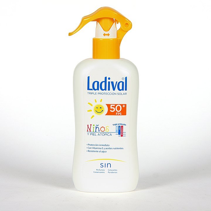 ladival 50fps niños y piel atopica leche spray 200 ml 1440