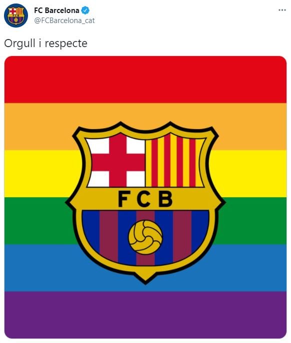 Barca LGTB escudo TUIT