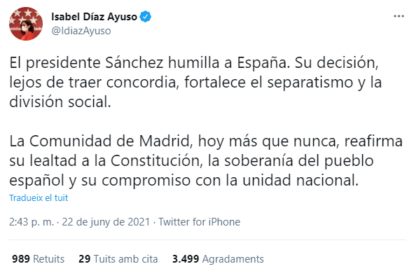 TUIT DIAZ AYUSO INDULTS