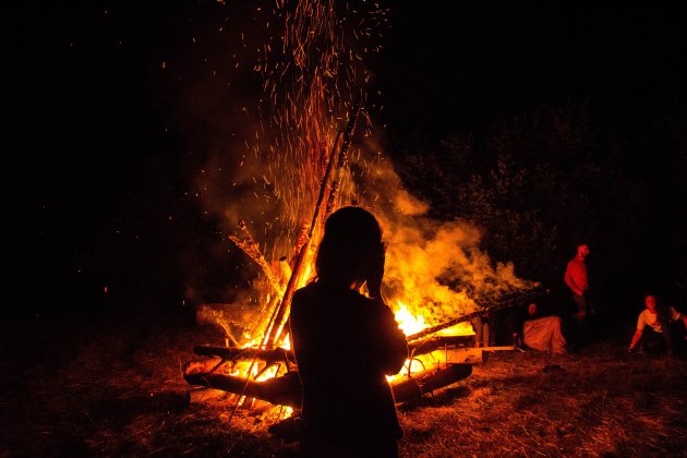 Hoguera noche de Sant Joan 