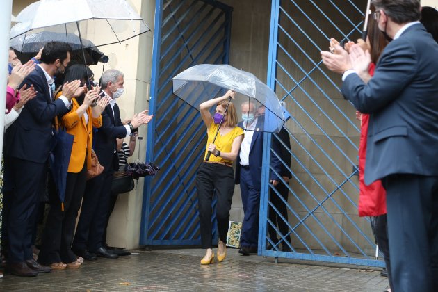 Forcadell saliendo de prisión Montse Giralt