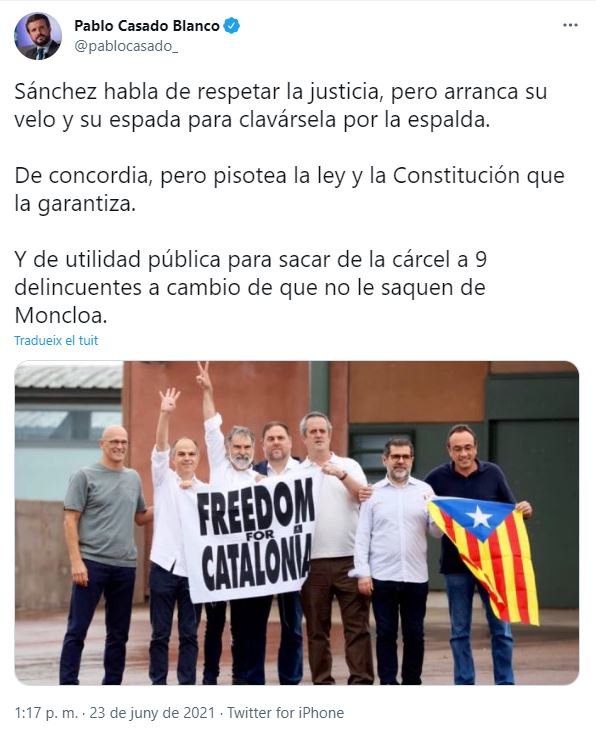 TUIT casado indultos