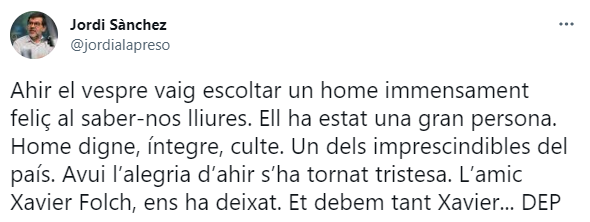 TUIT jordi sànchez