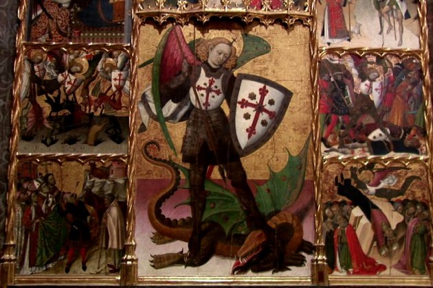 Retaule de Sant Jordi. Museu Nacional d'Art de Catalunya
