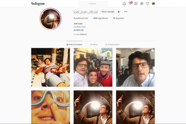 Joel Joan abre Instagram @joel joan oficial