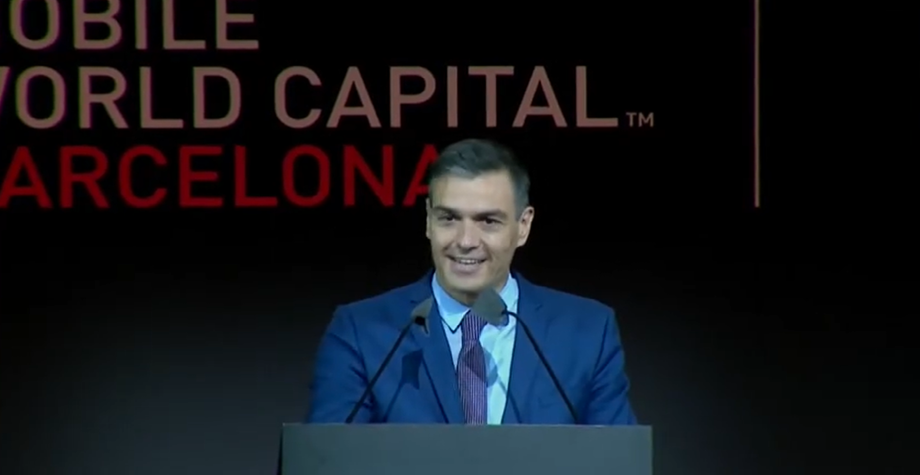 presidente pedro sanchez inauguracio parla discurs mobile world congress barcelona