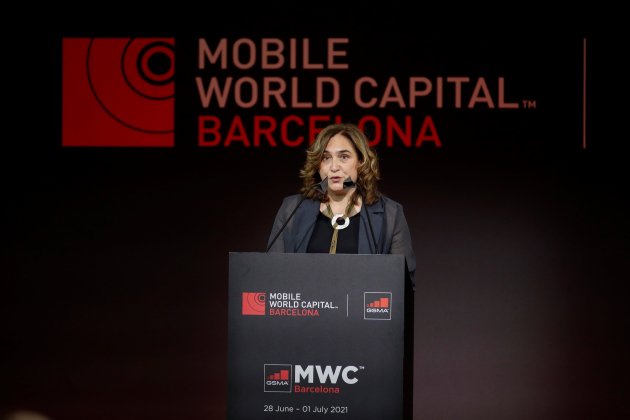 alcaldessa ada colau mobile world congress barcelona 2021 efe