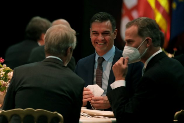 pedro sanchez rei felip vi sopar inauguracio mobile world congress 2021 barcelona efe