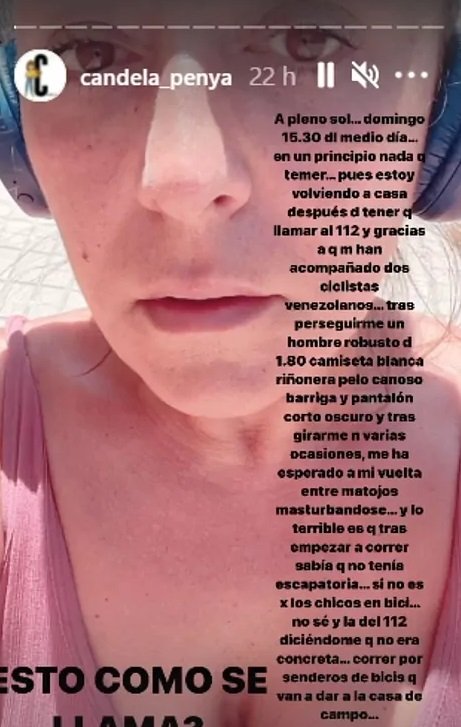 candela peña insta stories