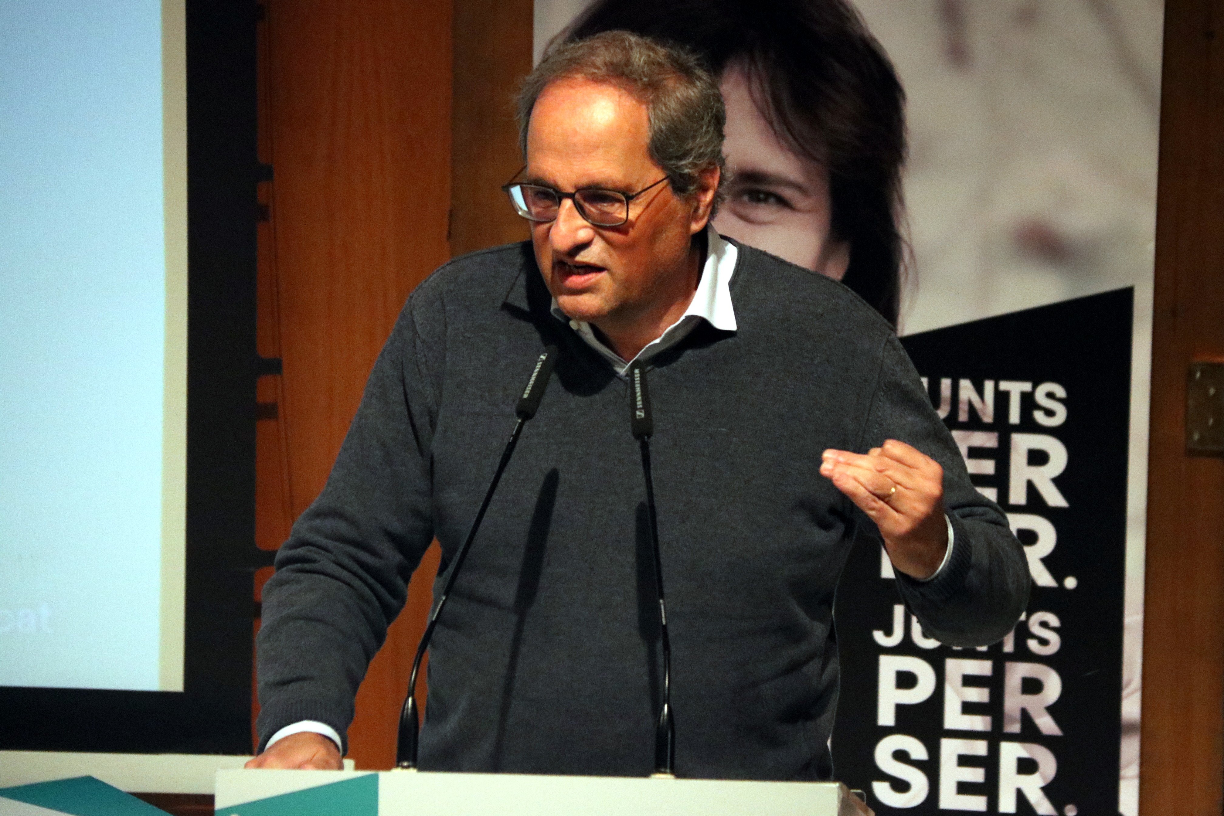 Torra reitera que no puede haber diálogo hasta que el Estado no pare los ataques