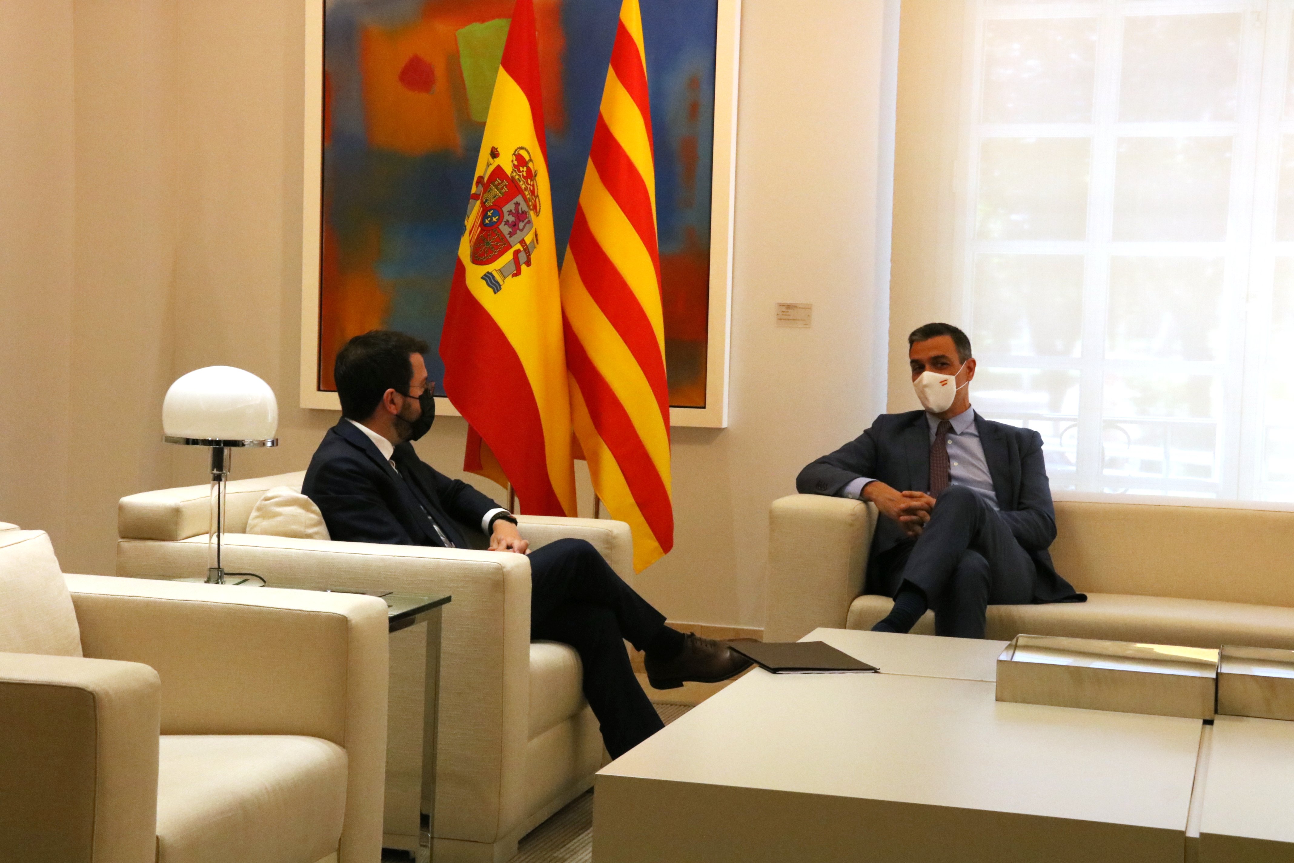 Sánchez y Aragonès se reunirán antes de la mesa para fijar objetivos y metodología