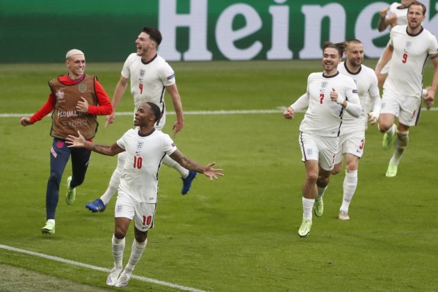 Sterling celebra gol Anglaterra Alemanya Eurocopa EFE