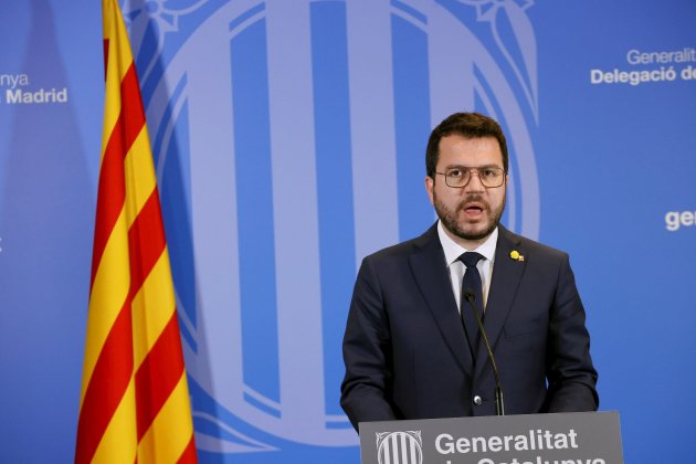 comparece aragonès reunión sanchez mesa dialogo / Efe