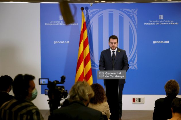 Comparece Pere Aragonès reunió Pedro Sánchez mesa diálogo / Efe