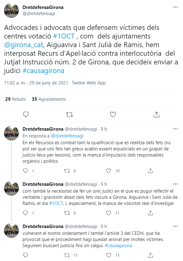 CAPTURA FIL TWITTER ADVOCATS GIRONA