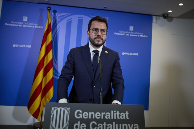 EuropaPress / presidente generalidad catalana pere aragones comparece reunión Pedro Sanchez
