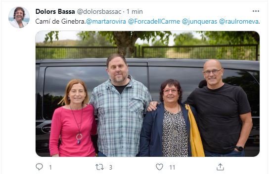 TUIT Bassa Junqueras Romeva Forcadell viajan a Ginebra