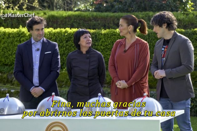 Jordi Cruz habla catalán con Fina Puigdevall de Les Cols en Olot 'Masterchef' TVE