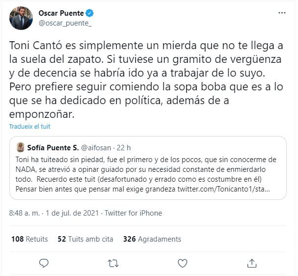 TUIT óscar puente