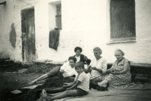 Rosa Leveroni a la seva barraca de Portlligat