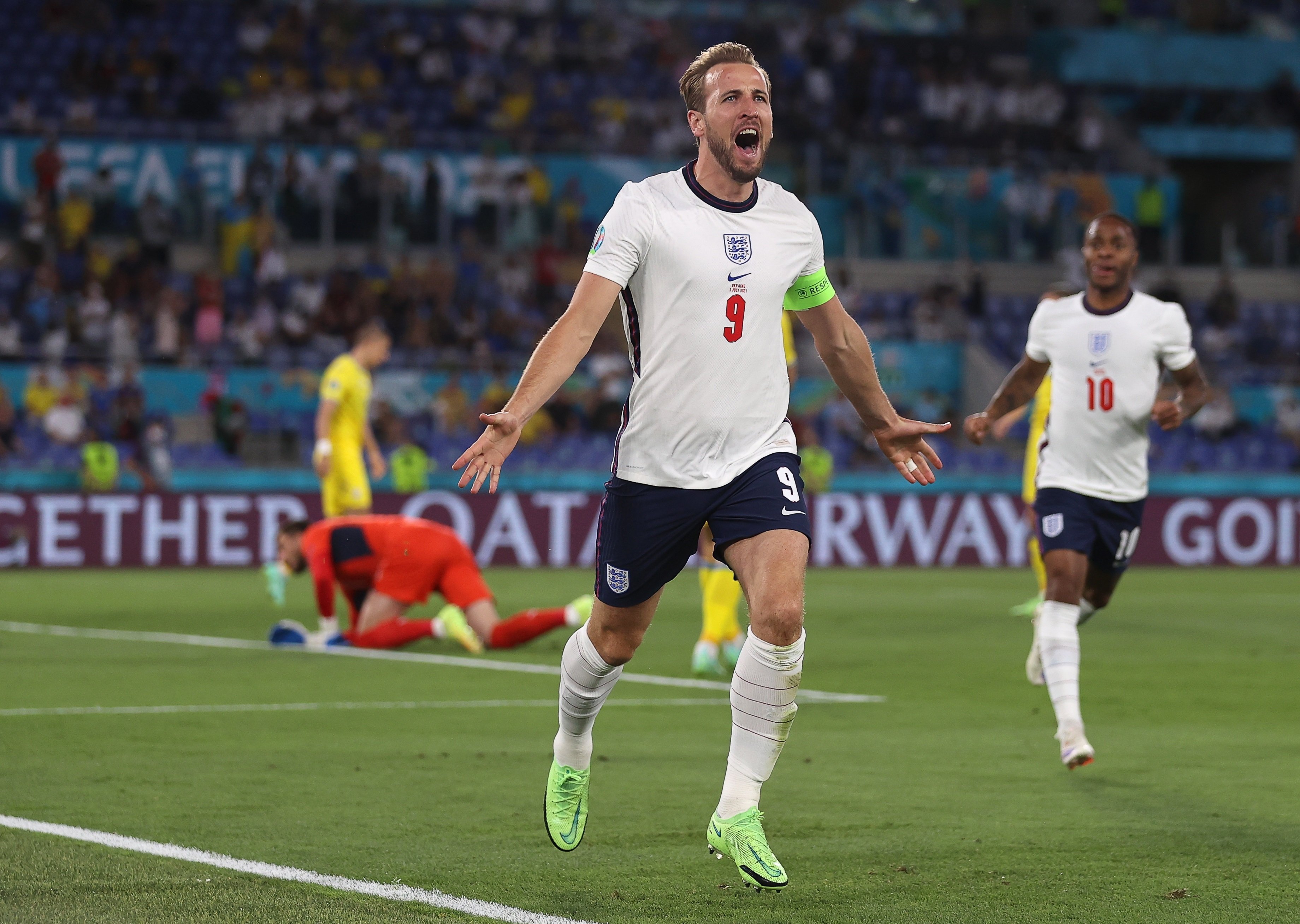 Goleada de Inglaterra a Ucrania para llegar a semifinales de la Eurocopa (0-4)