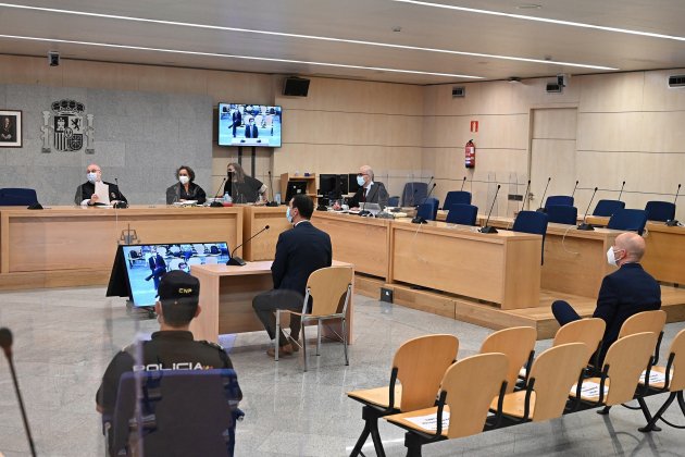 Mossos, Carlos de Pedro y Xavier Goicoechea declarando   EFE