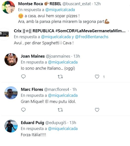 tuits bandera italiana