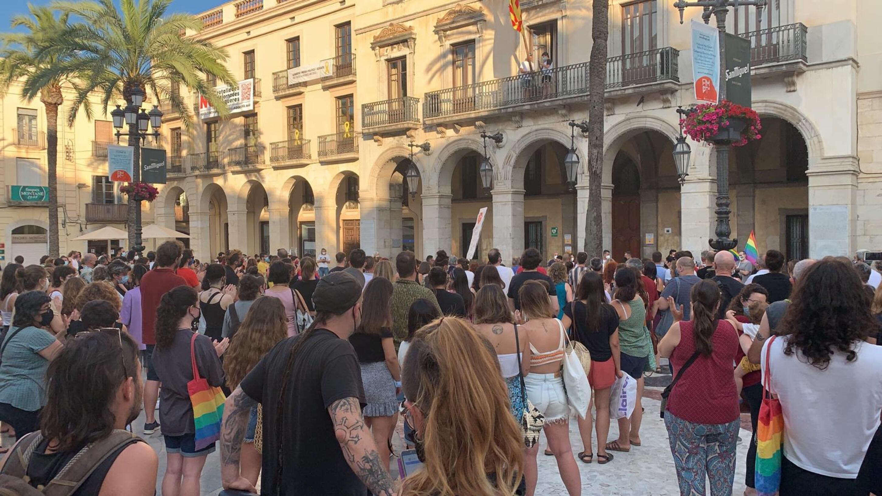 manifestacio samuel luiz vilanova i la geltru sara brull