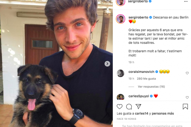 Perfil de Instagram de Sergi Roberto