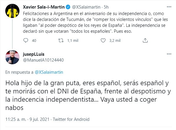 Xavier Sala i Martin argentina @xsalaimartin