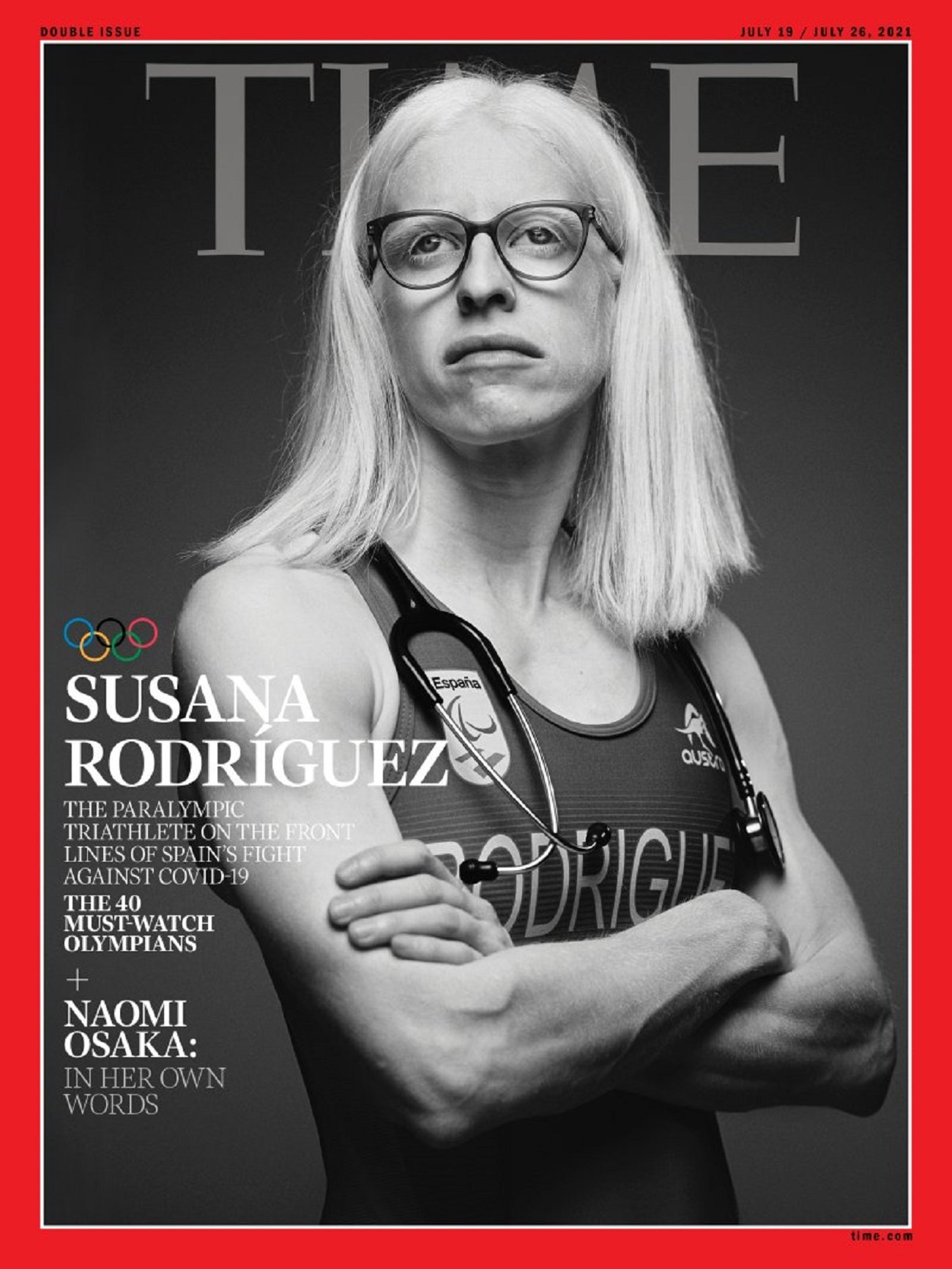 La triatleta paralímpica Susana Rodríguez, portada de la revista 'Time'