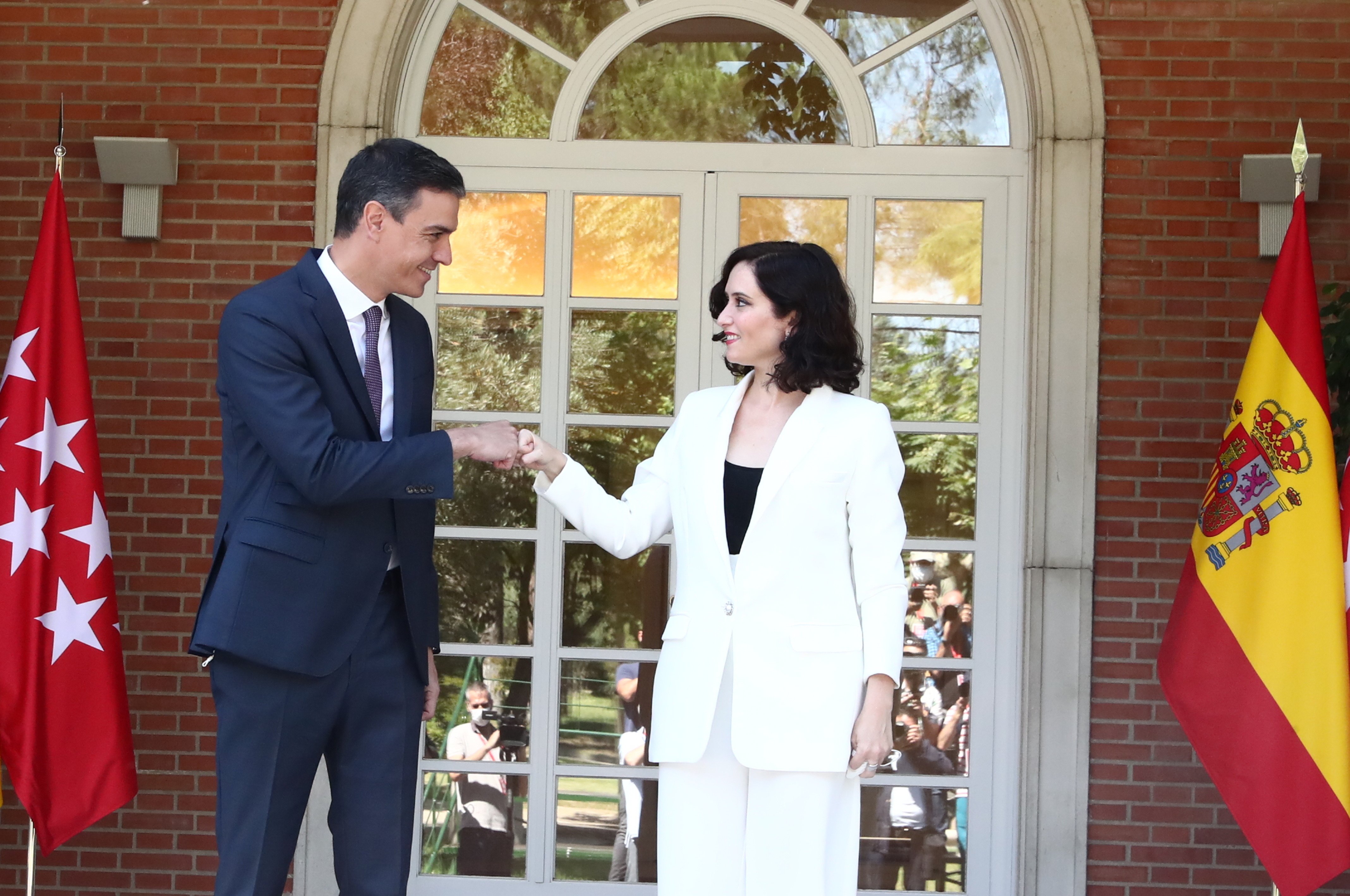 pedro sanchez president govern govern president comunitat madrid presidenta isabel diaz ayuso acn