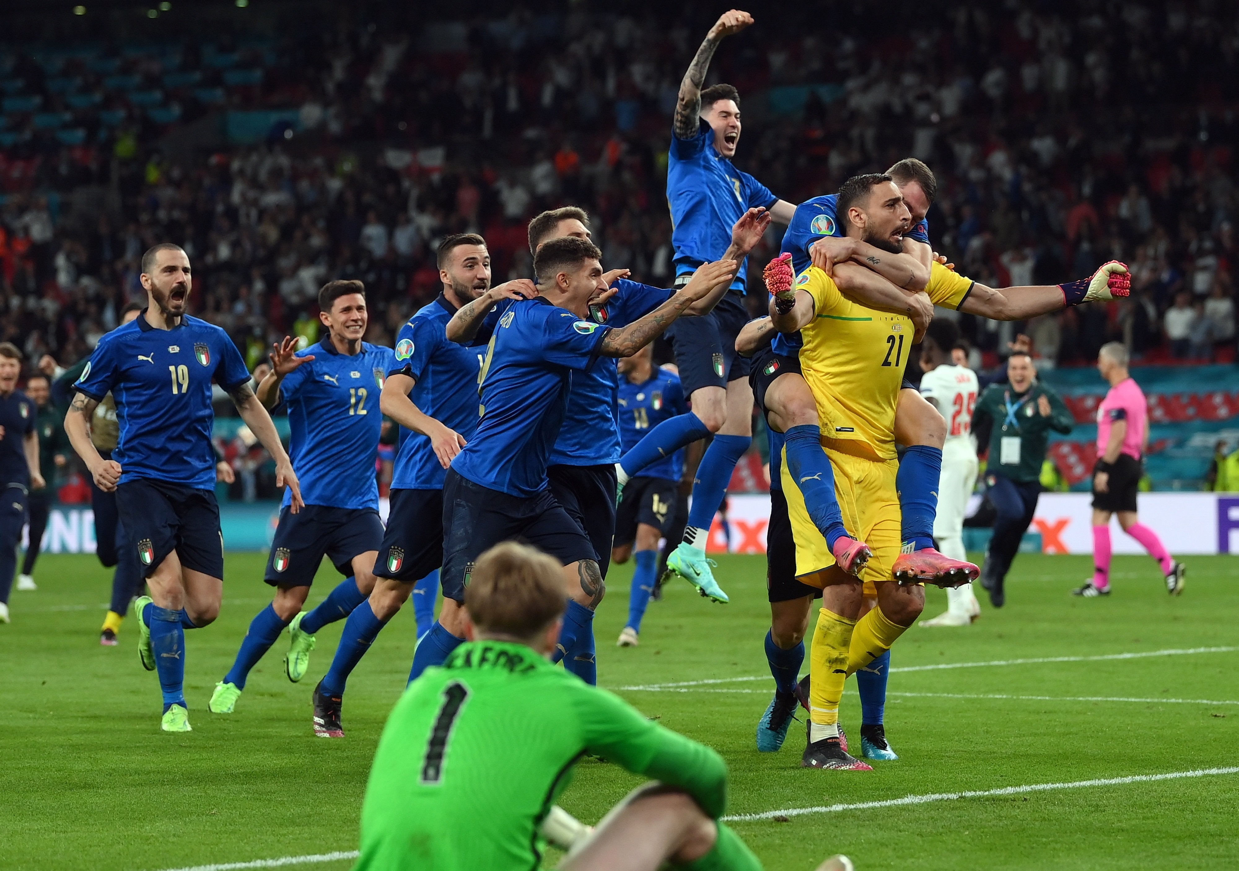 Italia celebra, Inglaterra llora: mejores imágenes de la final de la Eurocopa