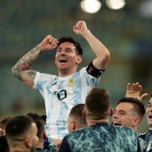 Messi feliz Argentina Copa America EFE